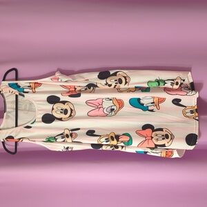 Disney Character Print Sleeveless Dress